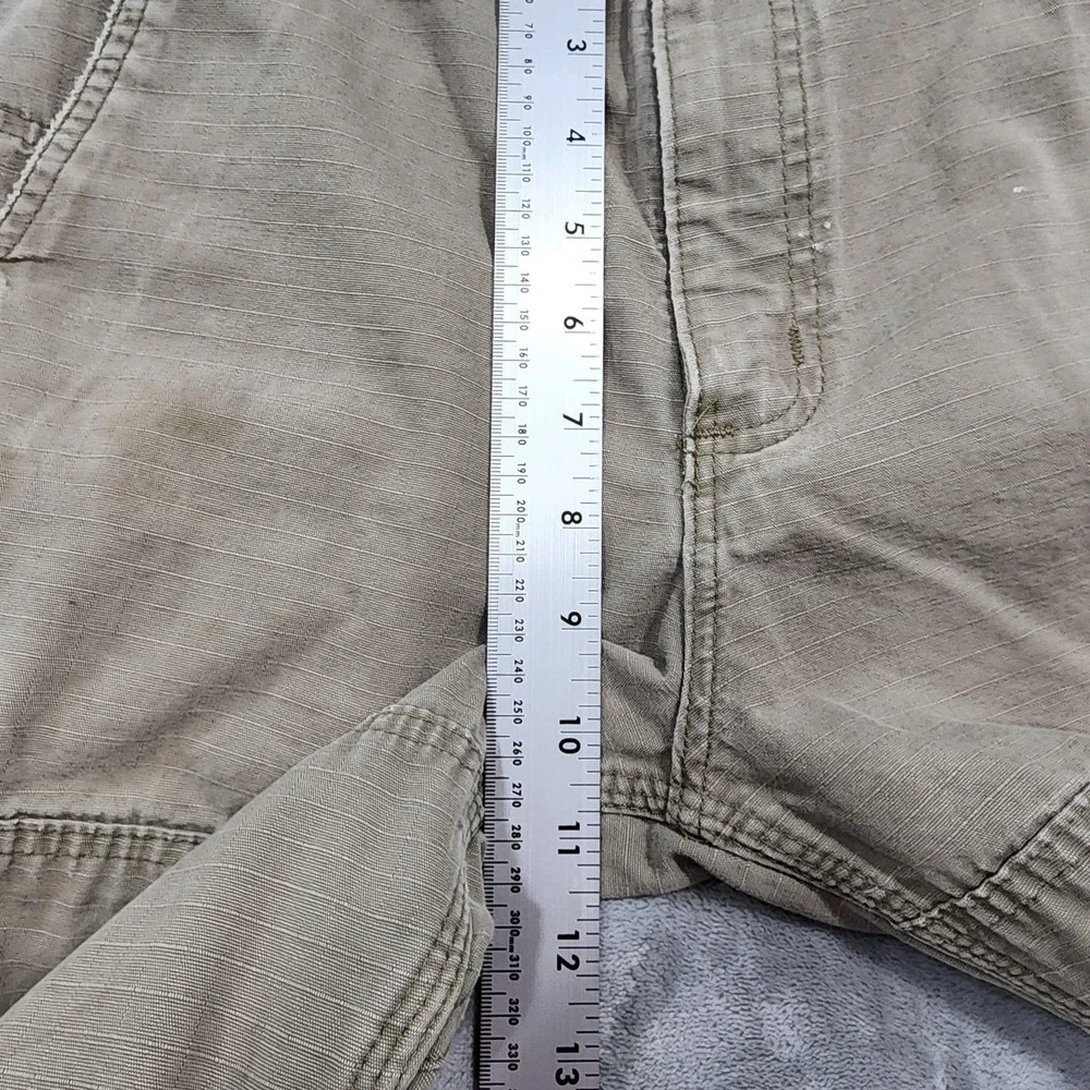 Carhartt Pants Mens 32x30* Beige Relaxed Fit Double Front Ripstop Cargo Utility